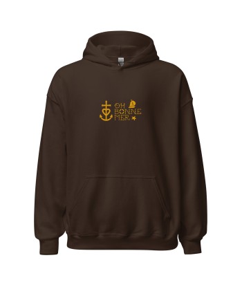 Sweat à capuche d'hiver unisexe Oh Bonne Mer 2 sur couleurs foncées Livraison rapide