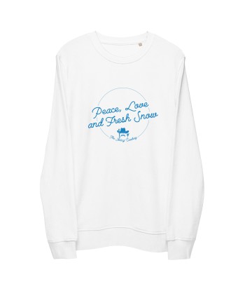 Sweat écologique unisexe Peace, Love and Fresh Snow meilleur choix