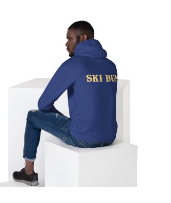 Sweat à capuche unisexe en coton Ski Bum texte clair (face & dos) livraison et retour toujours gratuits