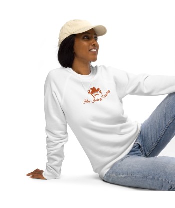 Sweatshirt écologique raglan unisexe Skiing Cowboy grand motif brodé & Ski Fight at OK Corral Outline (dos) en ligne des produits 