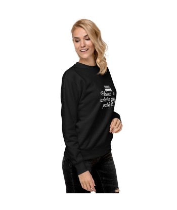 Sweatshirt premium unisexe White Surf Combi Home is where you park it En savoir plus