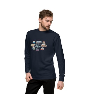 Sweatshirt premium unisexe Square Vintage Campers les ligaments