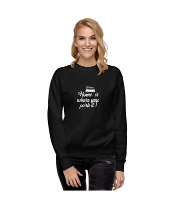 Sweatshirt premium unisexe White Surf Combi Home is where you park it En savoir plus