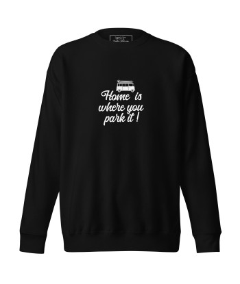 Sweatshirt premium unisexe White Surf Combi Home is where you park it En savoir plus