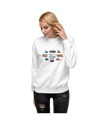 Sweatshirt premium unisexe Square Vintage Campers les ligaments