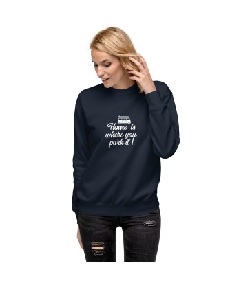 Sweatshirt premium unisexe White Surf Combi Home is where you park it En savoir plus