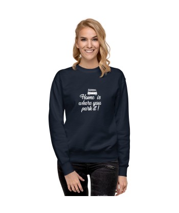 Sweatshirt premium unisexe White Surf Combi Home is where you park it En savoir plus