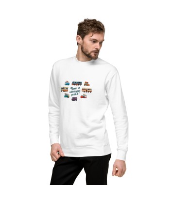 Sweatshirt premium unisexe Square Vintage Campers les ligaments