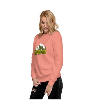 Sweatshirt premium unisexe Save the Yetis, Plant more Trees est présent 