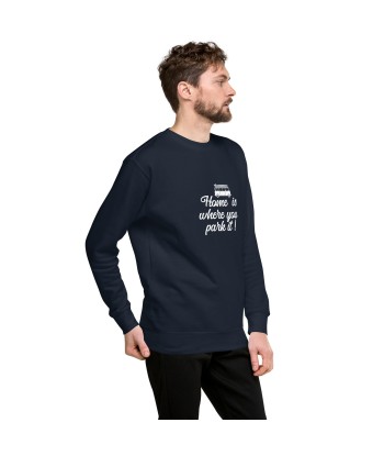 Sweatshirt premium unisexe White Surf Combi Home is where you park it En savoir plus