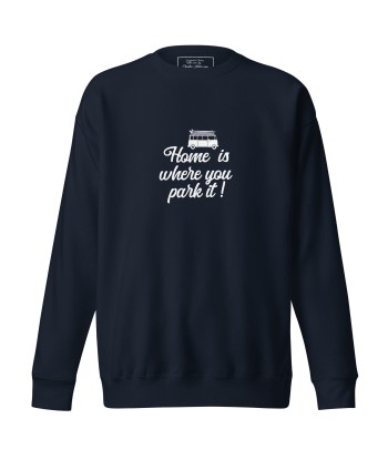 Sweatshirt premium unisexe White Surf Combi Home is where you park it En savoir plus