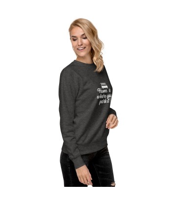 Sweatshirt premium unisexe White Surf Combi Home is where you park it En savoir plus