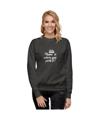 Sweatshirt premium unisexe White Surf Combi Home is where you park it En savoir plus