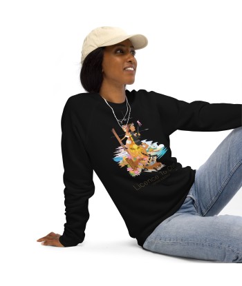 Sweatshirt écologique raglan unisexe License to Chill Vamos a la Playa rembourrage situé sous