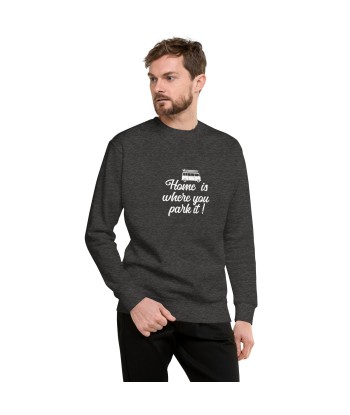 Sweatshirt premium unisexe White Surf Combi Home is where you park it En savoir plus