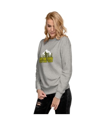 Sweatshirt premium unisexe Save the Yetis, Plant more Trees est présent 