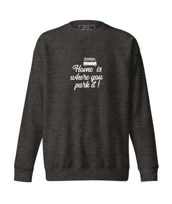 Sweatshirt premium unisexe White Surf Combi Home is where you park it En savoir plus