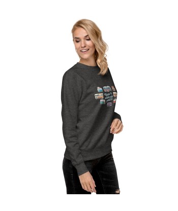 Sweatshirt premium unisexe Square Vintage Campers les ligaments