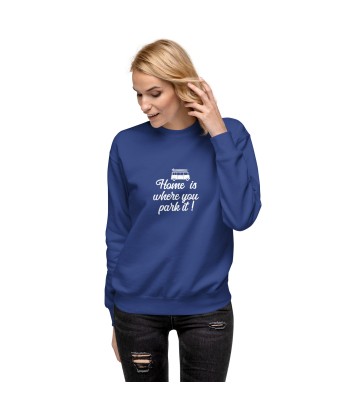 Sweatshirt premium unisexe White Surf Combi Home is where you park it En savoir plus