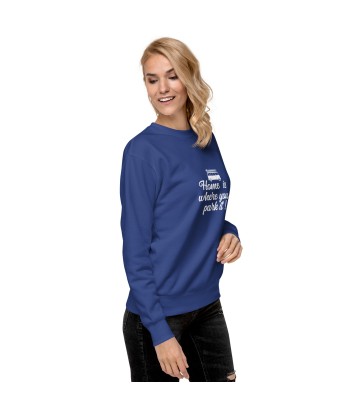 Sweatshirt premium unisexe White Surf Combi Home is where you park it En savoir plus