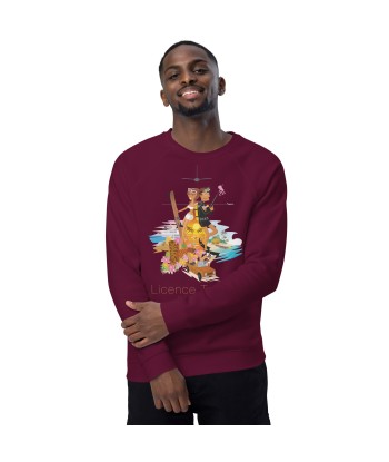 Sweatshirt écologique raglan unisexe License to Chill Vamos a la Playa rembourrage situé sous