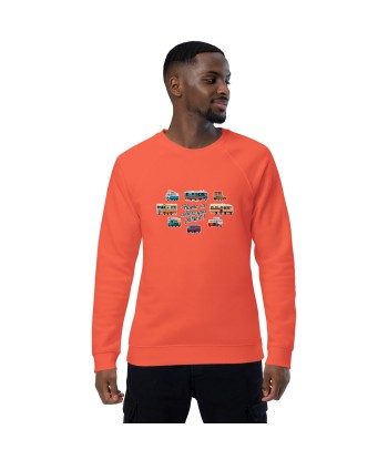 Sweatshirt écologique raglan unisexe Square Vintage Campers Pour