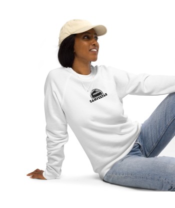 Sweatshirt écologique raglan unisexe Camperfan grand motif brodé noir/blanc commande en ligne