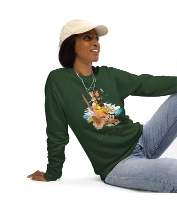 Sweatshirt écologique raglan unisexe License to Chill Vamos a la Playa rembourrage situé sous