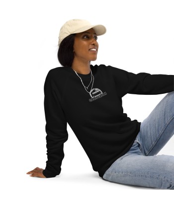 Sweatshirt écologique raglan unisexe Camperfan grand motif brodé noir/blanc commande en ligne