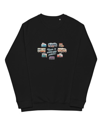 Sweatshirt écologique raglan unisexe Square Vintage Campers Pour