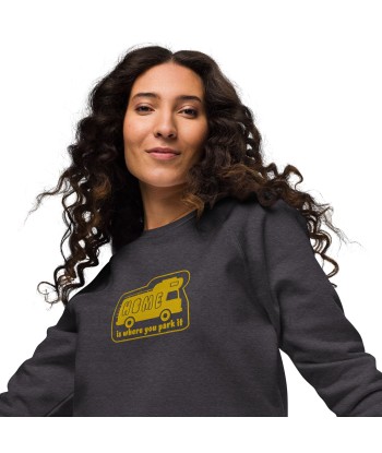 Sweatshirt écologique raglan unisexe Bold Camper Van Home is where you park it brodé gold Comparez plus de prix