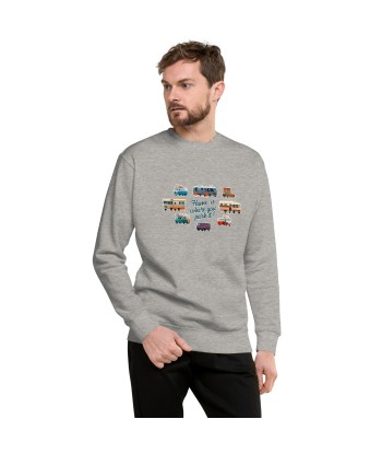 Sweatshirt premium unisexe Square Vintage Campers les ligaments