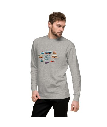 Sweatshirt premium unisexe Square Vintage Campers les ligaments