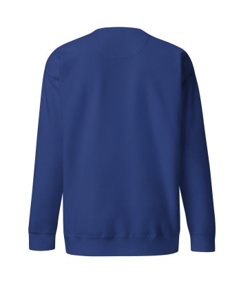 Sweatshirt premium unisexe Camperfan grand motif brodé bleu/blanc Les magasins à Paris