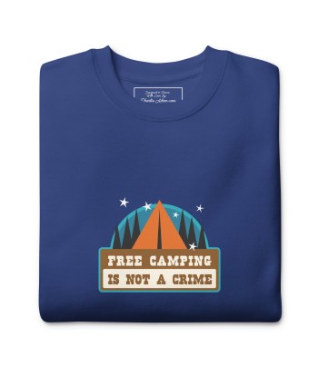 Sweatshirt premium unisexe Free camping is not a crime graphic hantent personnes