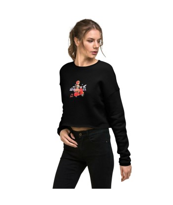 Sweat-Shirt Crop-Top Vespa Girl in St Tropez Le MVP de beaucoup