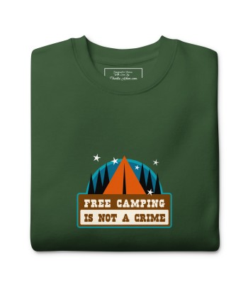 Sweatshirt premium unisexe Free camping is not a crime graphic hantent personnes