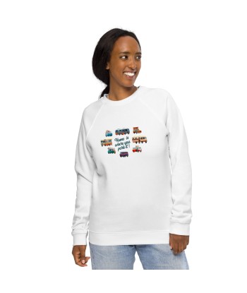 Sweatshirt écologique raglan unisexe Square Vintage Campers Pour