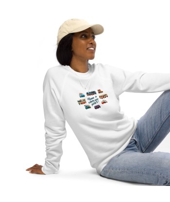 Sweatshirt écologique raglan unisexe Square Vintage Campers Pour