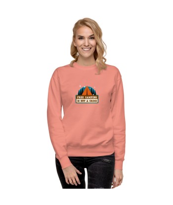 Sweatshirt premium unisexe Free camping is not a crime graphic hantent personnes