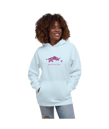 Sweat à capuche unisexe en coton Octopus Purple une grave pollution 