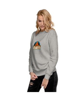 Sweatshirt premium unisexe Free camping is not a crime graphic hantent personnes