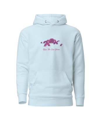 Sweat à capuche unisexe en coton Octopus Purple une grave pollution 