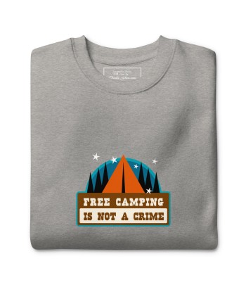 Sweatshirt premium unisexe Free camping is not a crime graphic hantent personnes