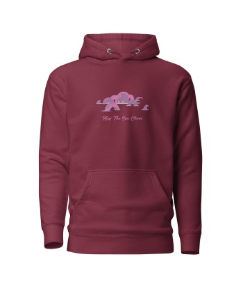 Sweat à capuche unisexe en coton Octopus Purple une grave pollution 