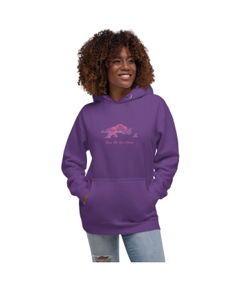 Sweat à capuche unisexe en coton Octopus Purple une grave pollution 