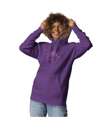 Sweat à capuche unisexe en coton Octopus Purple une grave pollution 