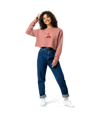 Sweat-Shirt Crop-Top Vespa Girl in St Tropez Le MVP de beaucoup