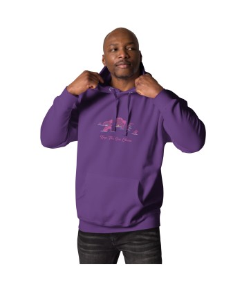 Sweat à capuche unisexe en coton Octopus Purple une grave pollution 