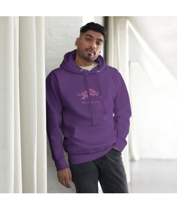 Sweat à capuche unisexe en coton Octopus Purple une grave pollution 